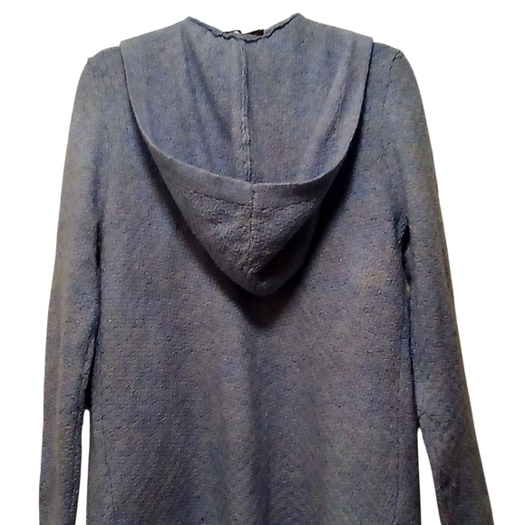 Verve Ami - NWOT, Light Blue Long Cardigan Sweater W/ Hood, Pockets, Soft & Cozy - Picture 8 of 11